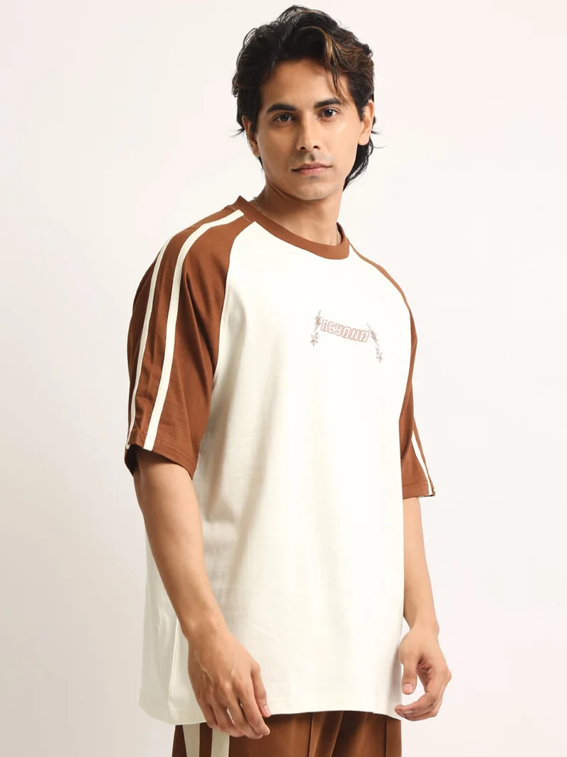 Maniac  Maniac Mens Printed Round Neck Half Sleeve Hunter Green Cotton T-Shirt for Men | Best Price UAE