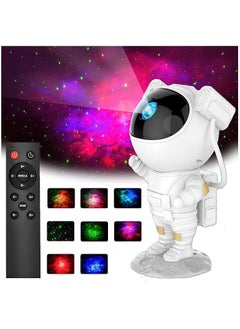 Star Projector Night Light with Timer, Remote Control and 360°Adjustable Design, Astronaut Nebula Galaxy Night Light