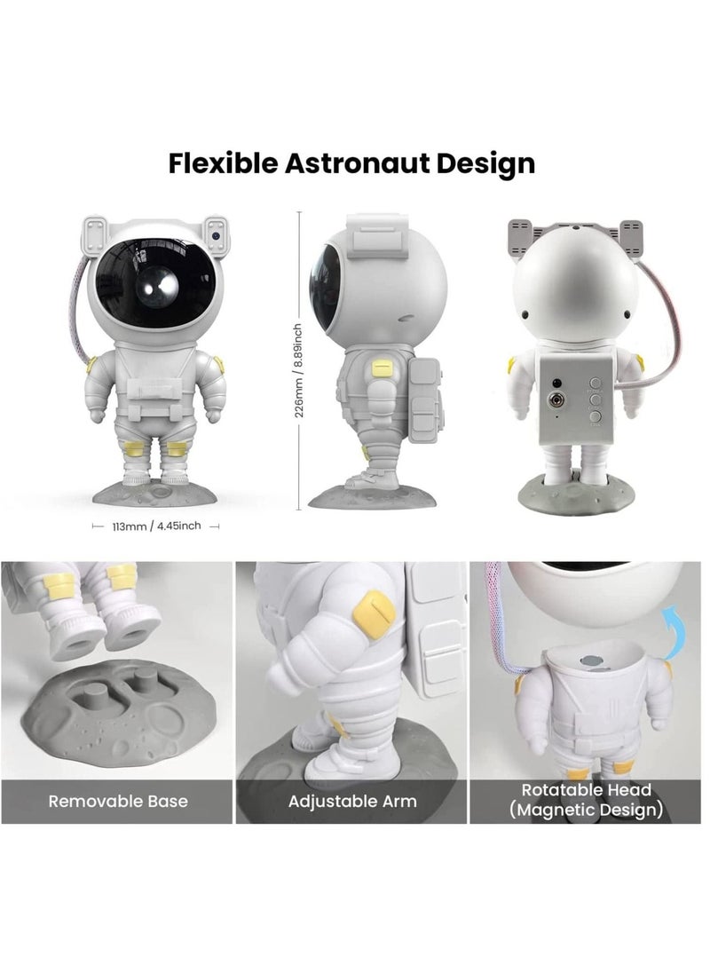 Houmt - Star Projector Night Light with Timer, Remote Control and 360°Adjustable Design, Astronaut Nebula Galaxy Night Light - Image 1