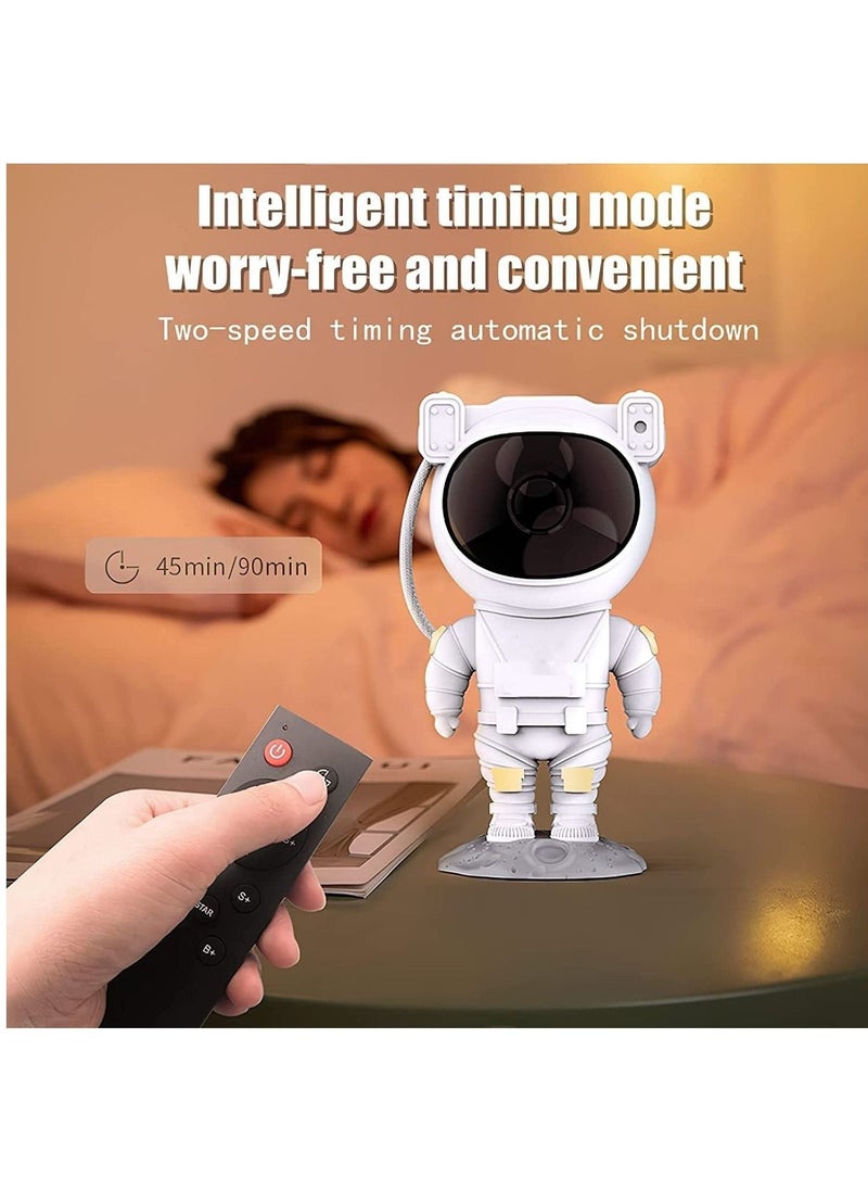Houmt - Star Projector Night Light with Timer, Remote Control and 360°Adjustable Design, Astronaut Nebula Galaxy Night Light - Image 1