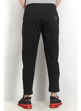 Gazzarrini Men Regular Fit Drawstring Printed Pants, Black  - Image 2