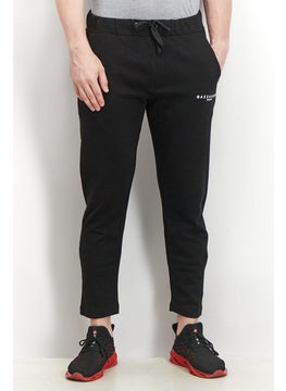 Gazzarrini Men Regular Fit Drawstring Printed Pants, Black  - Image 1