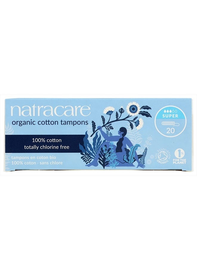 NATRACARE Natracare Non-Applicator 100% Organic Cotton Tampons, Super, Totally Chlorine Free, Biodegradable and Compostable (1 Pack, 20 Tampons Total)  - Image 3