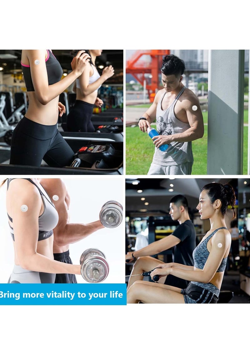 VIUAUAX 15 حزمة أغطية مستشعر Freestyle لـ Libre 2/3، لاصقات لاصقة مقاومة للماء، لاصقات مستشعر مقاومة للماء، شريط لاصق شفاف مقاوم للماء  - Image 4