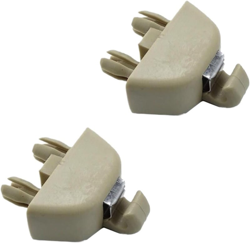 Vuzmode Sun Visor Retainer Clip Hook Bracket - Beige (2 PCS) - Image 4