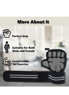 ATRJSZ Workout & Weight Lifting Gloves for Men & Women Exercise, Non-Slip Grip Gloves with Wrist Support, Lightweight, Breathable, Training Hand Gloves and Ideal for Home Gym - Gym Accessories.  - Image 3