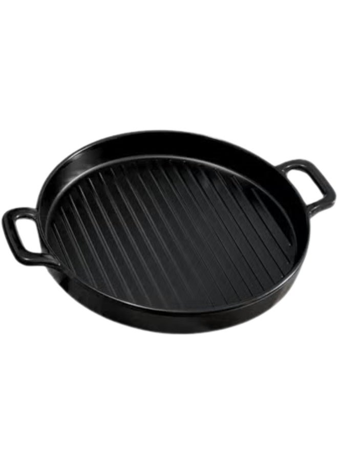 Generic - Non-stick Melamine Grill Tray With Side Handles - Ideal For Cooking And Grilling - Image 1