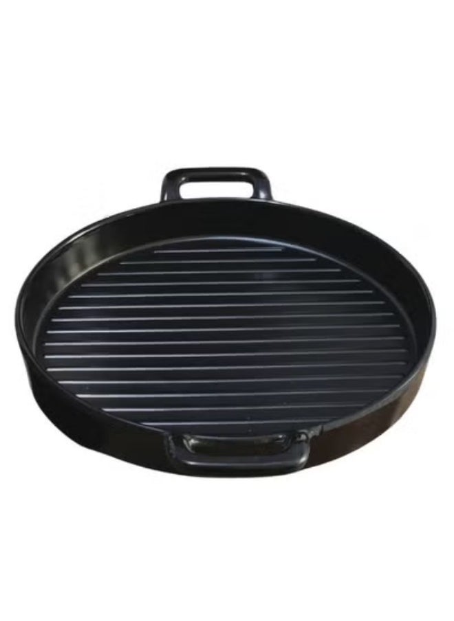 Generic - Non-stick Melamine Grill Tray With Side Handles - Ideal For Cooking And Grilling - Image 1