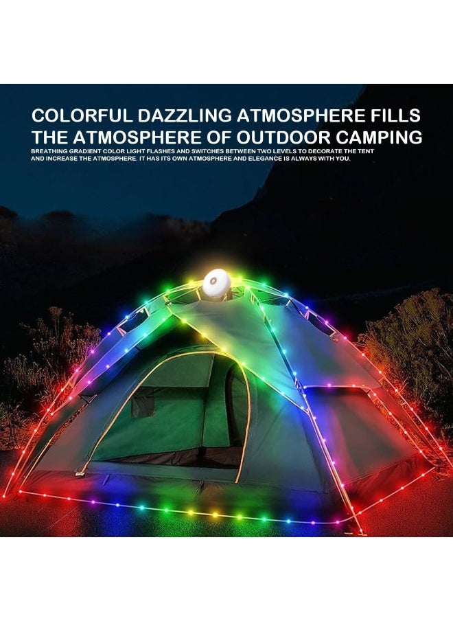 Plynox - Ramadan Special Waterproof Portable Stowable String Light Camping String Lights Outdoor String Lights with 5 Lighting Modes USB Charging Portable Camping Lights for Camping Yard and Hiking - Image 1
