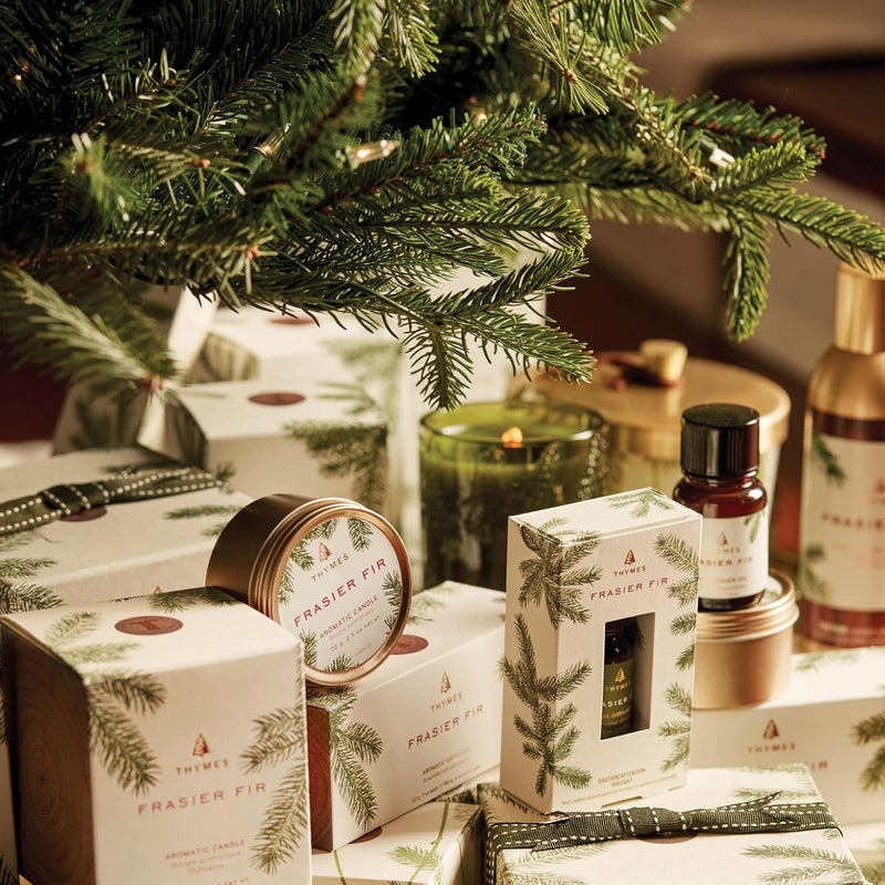 Thymes Frasier Fir Votive Candle Set - 3 Pack of 2 Oz Aromatic Candles - Image 4