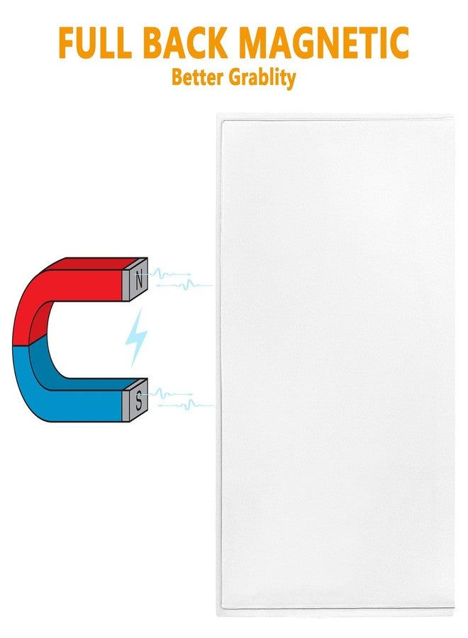 Mingting Magnetic Picture Frame, Holds 8.5X11 Inches Pictures, Reusable White Magnet Fridge Photo Sleeves for Refrigerator, Locker,Office Cabinet (6Pcs-8.5"x11"-White) - Image 3