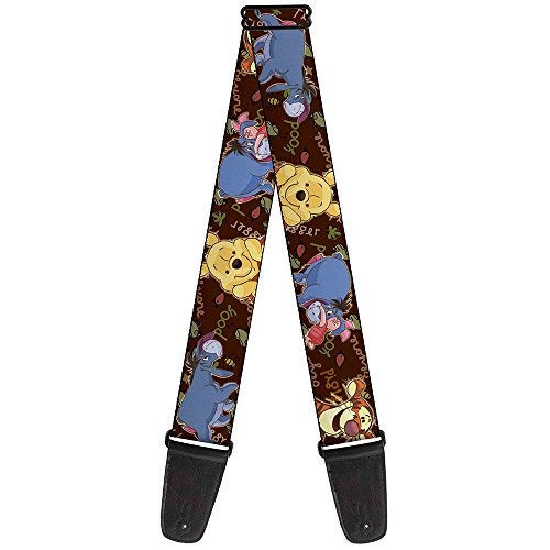 Buckle Down Buckle-Down Guitar Strap - Winnie the Pooh Character Poses - 2" Wide - 29-54" Length - Image 1