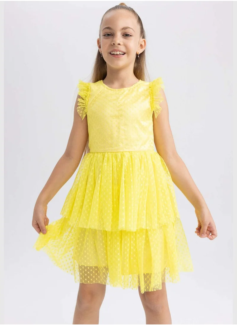 DeFacto Girl Dress Sleeveless Woven Dress