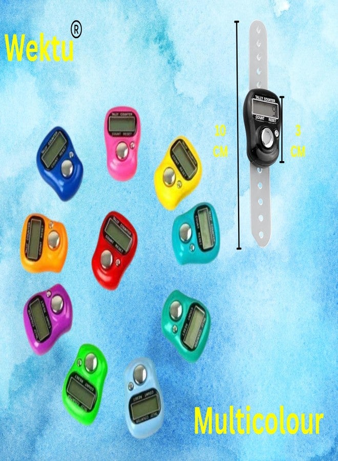 Wektu Digital Tally Counter Ring, LCD Display, Multicolour, 10 x 3 cm, for Prayer Counting, Knitting, Sports - Image 3