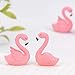 MAOMIA 10 Pcs Miniature Flamingo Figurine Easter Cupcake Toppers Mini Flamingo Cake Decorations for Flamingo Party Bridal Wedding Fairy Garden Decor - Image 3