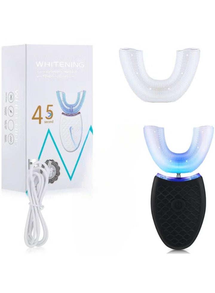 Whitening Labs Ultrasonic Electric Toothbrush Adults, Automatic Toothbrush U Shaped Whole Mouth 360° Cleaning Teeth Whitening Hands Free Rechargeable IPX7 Waterproof