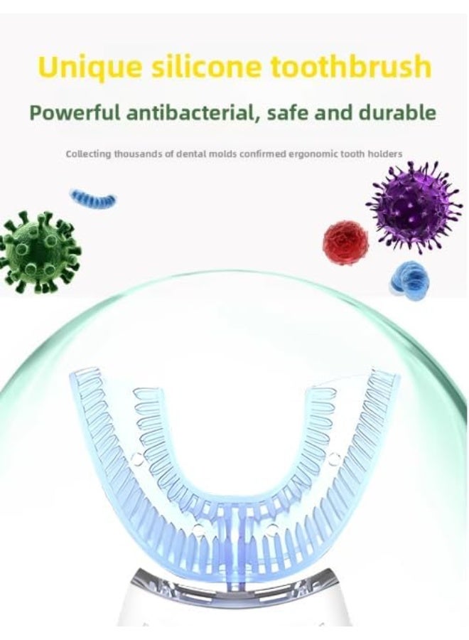 Whitening Labs Ultrasonic Electric Toothbrush Adults, Automatic Toothbrush U Shaped Whole Mouth 360° Cleaning Teeth Whitening Hands Free Rechargeable IPX7 Waterproof - Image 3