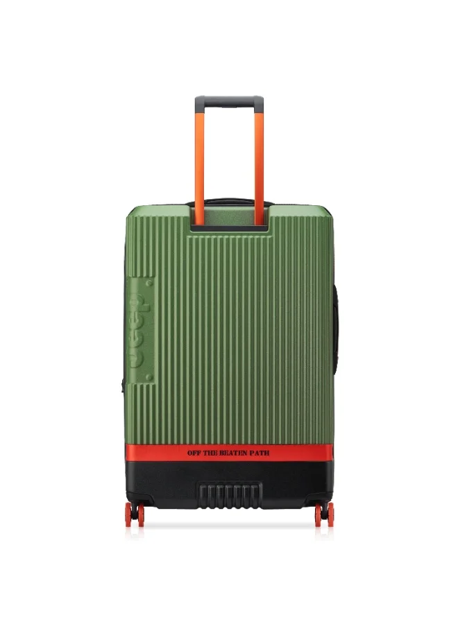 Jeep The Jeep Hardcase Expandable 4-Double wheel luggage trolley suitcase 81cm Green