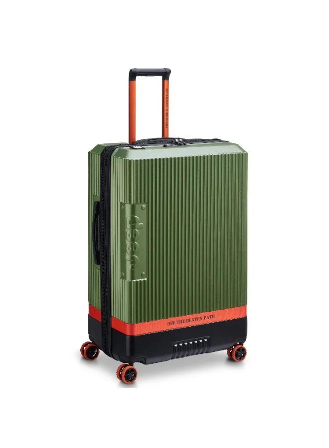 Jeep The Jeep Hardcase Expandable 4-Double wheel luggage trolley suitcase 81cm Green
