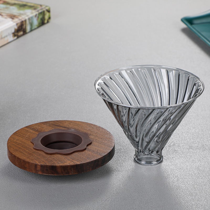 Hand Coffee Pot Sharing Pot Drip Filter Cup Cloud Hand Coffee Pot Set Diamond Pattern Brewing Pot - Image 4