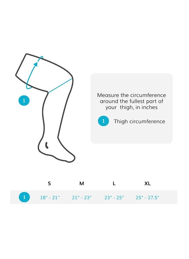 Generic , Compression Thigh Sleeve, Leg Hamstring Support Wrap Brace for Men and Women Torn or Pulled Hamstring, Sore Muscle Cramps, Recovery Relief, Elastic Anti Slip  - Image 2