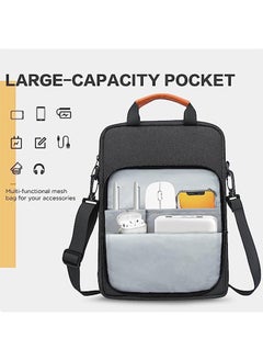 Arabest 13 Inch Laptop Shoulder Bag Carrying Pouch Sleeve Case with Large Front Pocket Vertical Laptop Sleeve Handbag for 13" Macbook Air Pro M1/12.9" Ipad Pro M1/12.4" Surface  - Image 3