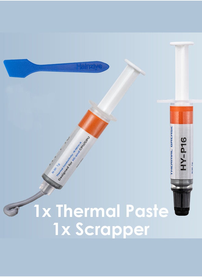 Halnziye Premium Performance Thermal Paste for Cooling All Processors CPU GPU PC PS4 Xbox Computers and Consoles High Thermal Conductivity Thermal Paste Long Durability Safe Application Non-Conductive  - Image 3