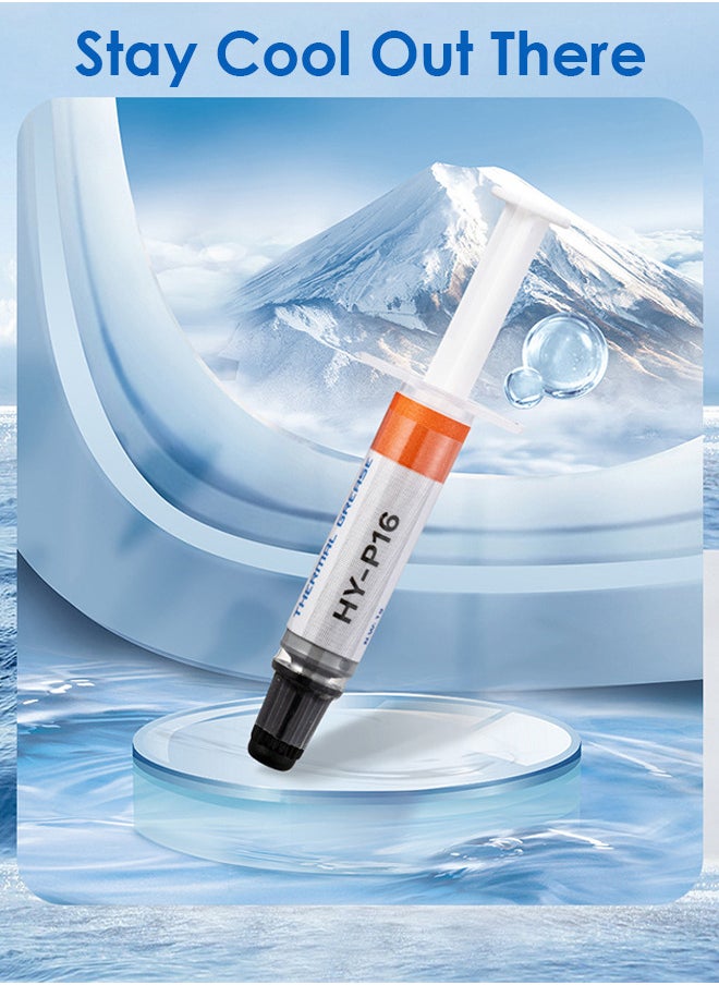 Halnziye Premium Performance Thermal Paste for Cooling All Processors CPU GPU PC PS4 Xbox Computers and Consoles High Thermal Conductivity Thermal Paste Long Durability Safe Application Non-Conductive  - Image 4