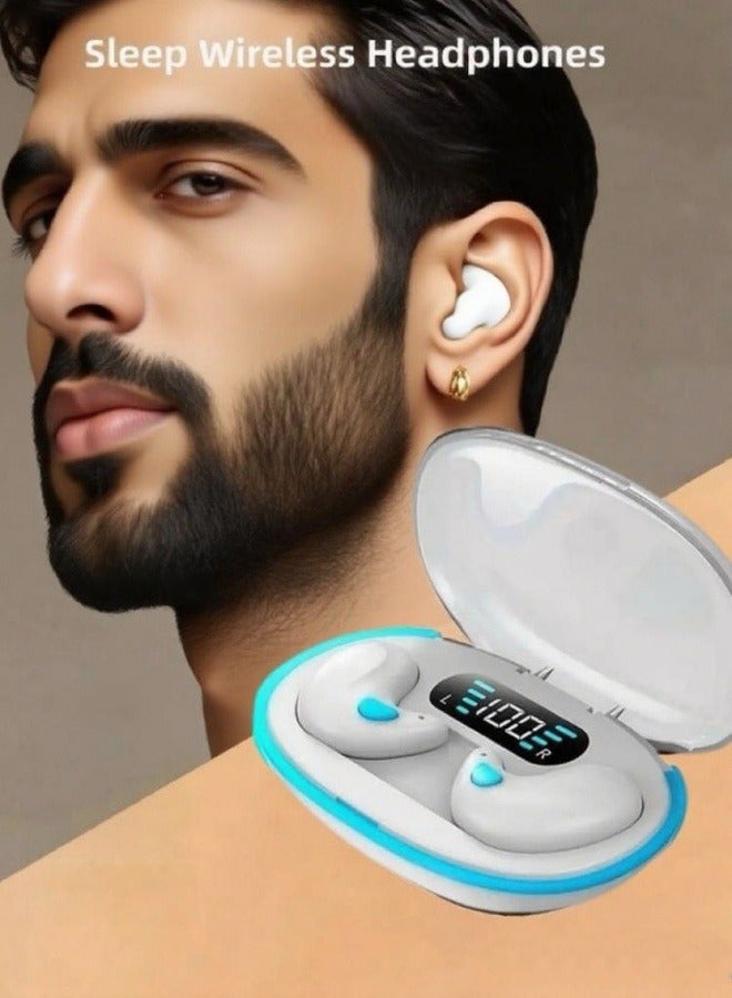 Apluynm True Wireless Earbuds, In-Ear Bluetooth 5.49 Headphones 4-Mics ENC Clear Call, Bluetooth Earbuds Touch Control 40 Playtime, IPX6 Waterproof TWS, Light-Weight Earphones - Image 1