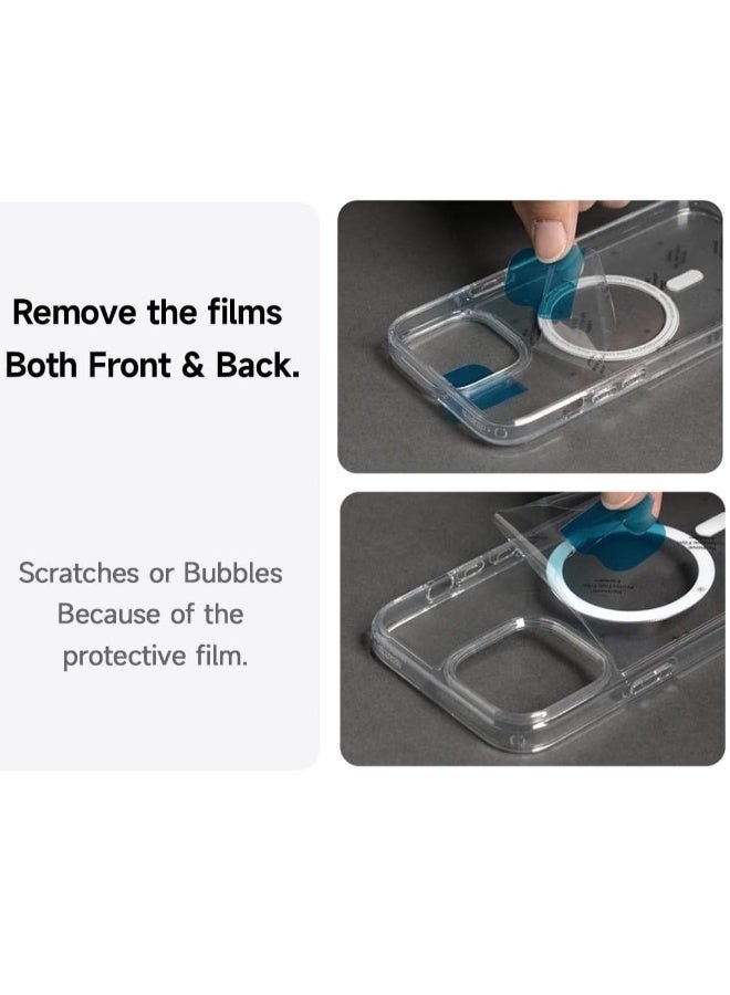 LEDIN Magnetic Clear Case for iPhone 15 Pro Max Compatible with MagSafe, Military-Grade Protection, Phone Bumper - Image 2