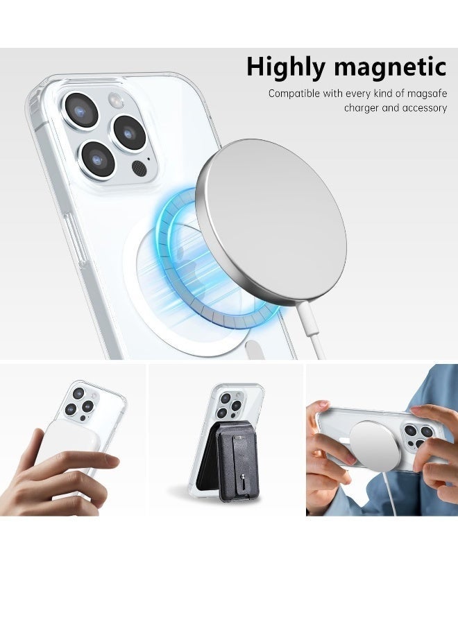 LEDIN Magnetic Clear Case for iPhone 15 Pro Max Compatible with MagSafe, Military-Grade Protection, Phone Bumper - Image 4