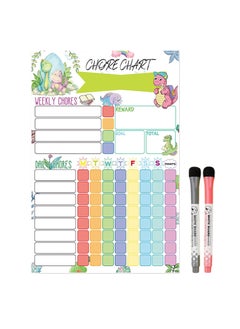 Magnetic Dry Erase Board, Magnetic Dry Erase Chore Chart Set, Behavior Chart Reward Chart for Chore, Activity, Exercise, Diet, Nutrition Behavior, Kids, Teenagers, Adults, 1 Pcs