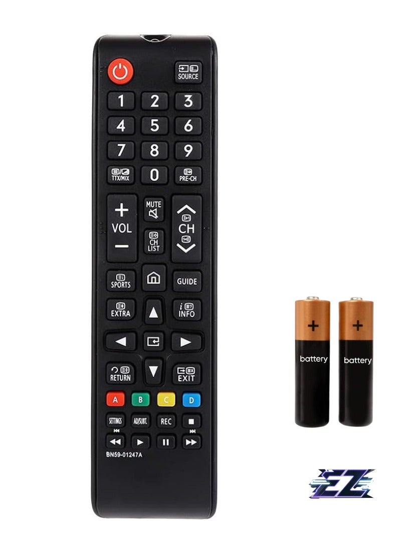 ELTRAZONE BN59-01247A Remote Control for Samsung Smart LCD LED TV – Compatible with UE55KU6500U, UA78KS9500W, UE40KU6000 & More – No Setup Required, Battery Included - Image 1