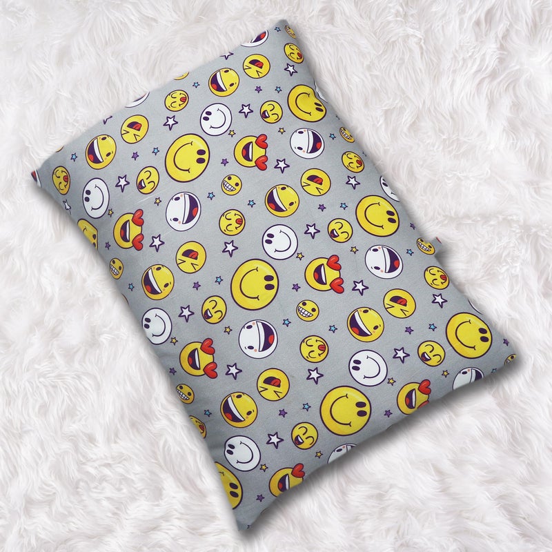 KRADYL KROFT Toddler Pillow with 100% Cotton Removable Cover - 20 X 15 Inches | Children Pillows | Baby Pillows - Smiley - Image 5