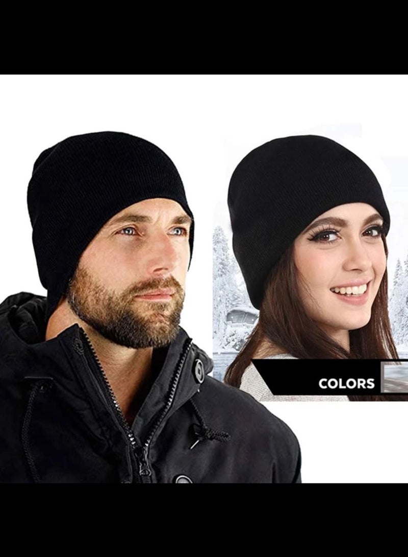 Winter wool Head unisex ice cap beanie baded with fur - Image 5