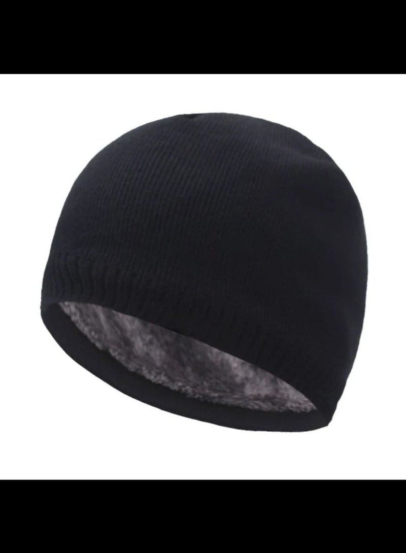 Winter wool Head unisex ice cap beanie baded with fur - Image 2