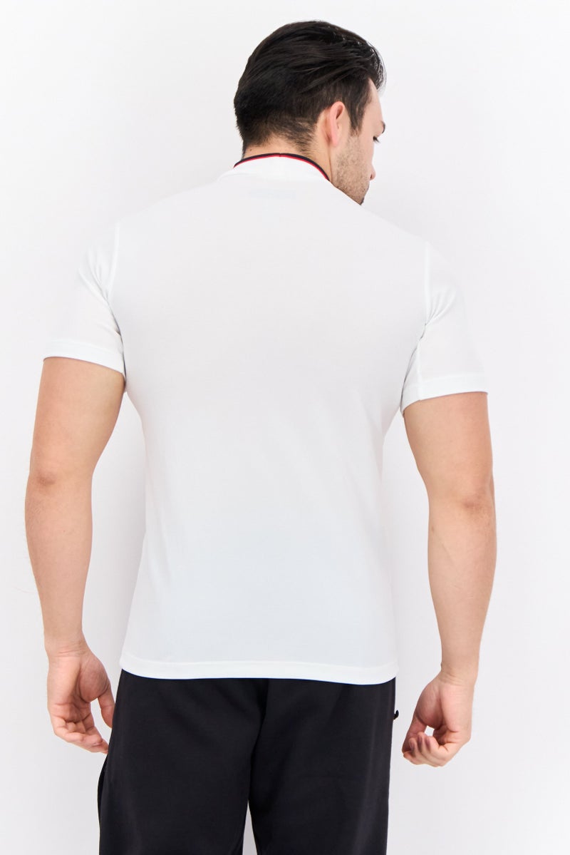 PUMA Men Sportswear Fit Embroidered Logo Short Sleeves Outdoor T-Shirt, White - Image 4