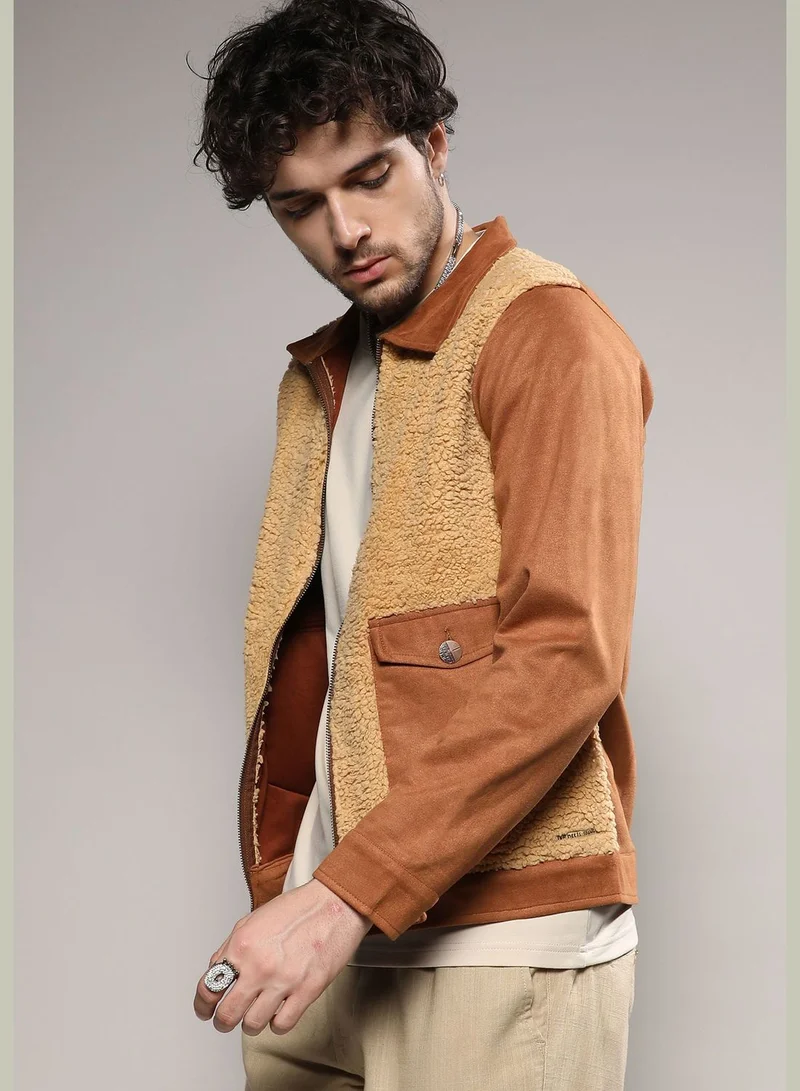 Campus Sutra Color Block Jacket