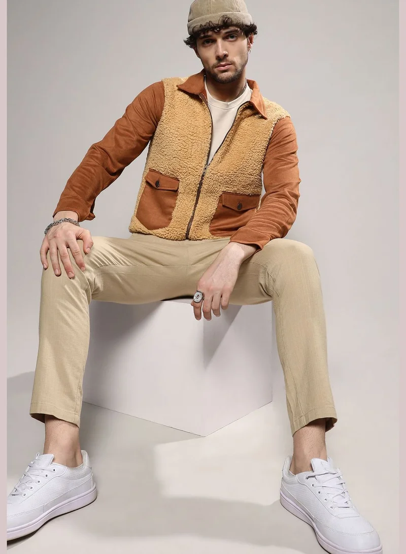 Campus Sutra Color Block Jacket