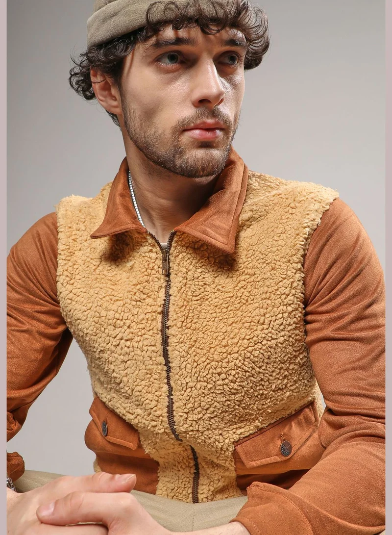 Campus Sutra Color Block Jacket
