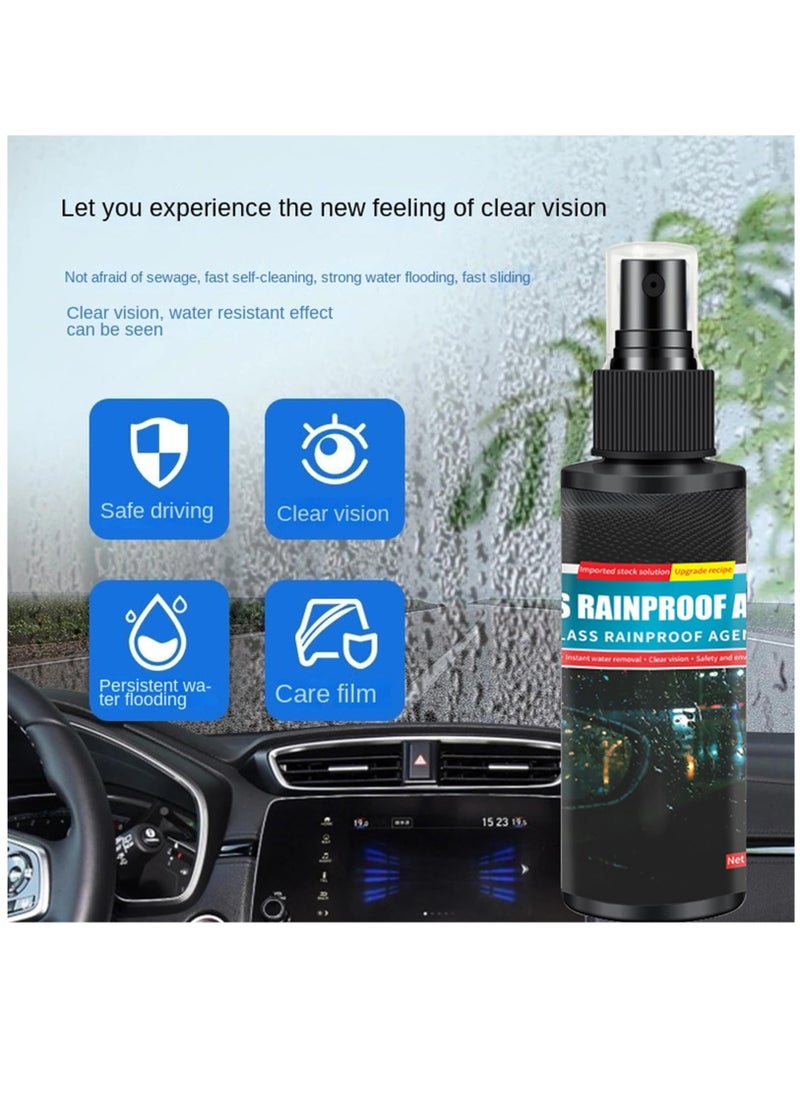 Excefore - Anti Fog Windshield & Glasses Spray, Waterproof Anti Fog Spray, Automobile Glass Anti Fog Spray, Anti Fog Car Glass Cleaner, Anti Fog Spray for Glasses, Car Glass Antifog Hydrophobic Coating Spray - Image 1