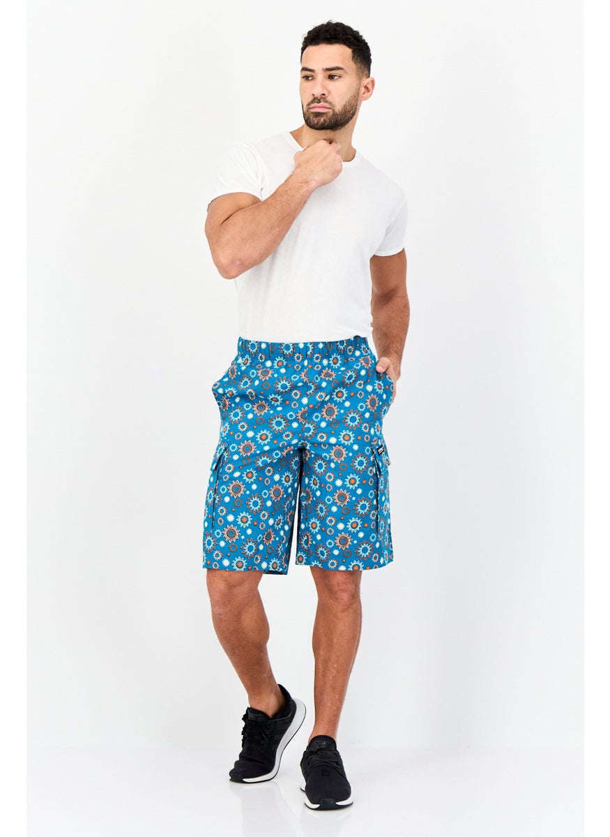 adidas Originals Men Sportswear Fit Allover Print Outdoor Shorts, Multicolor  - Image 2