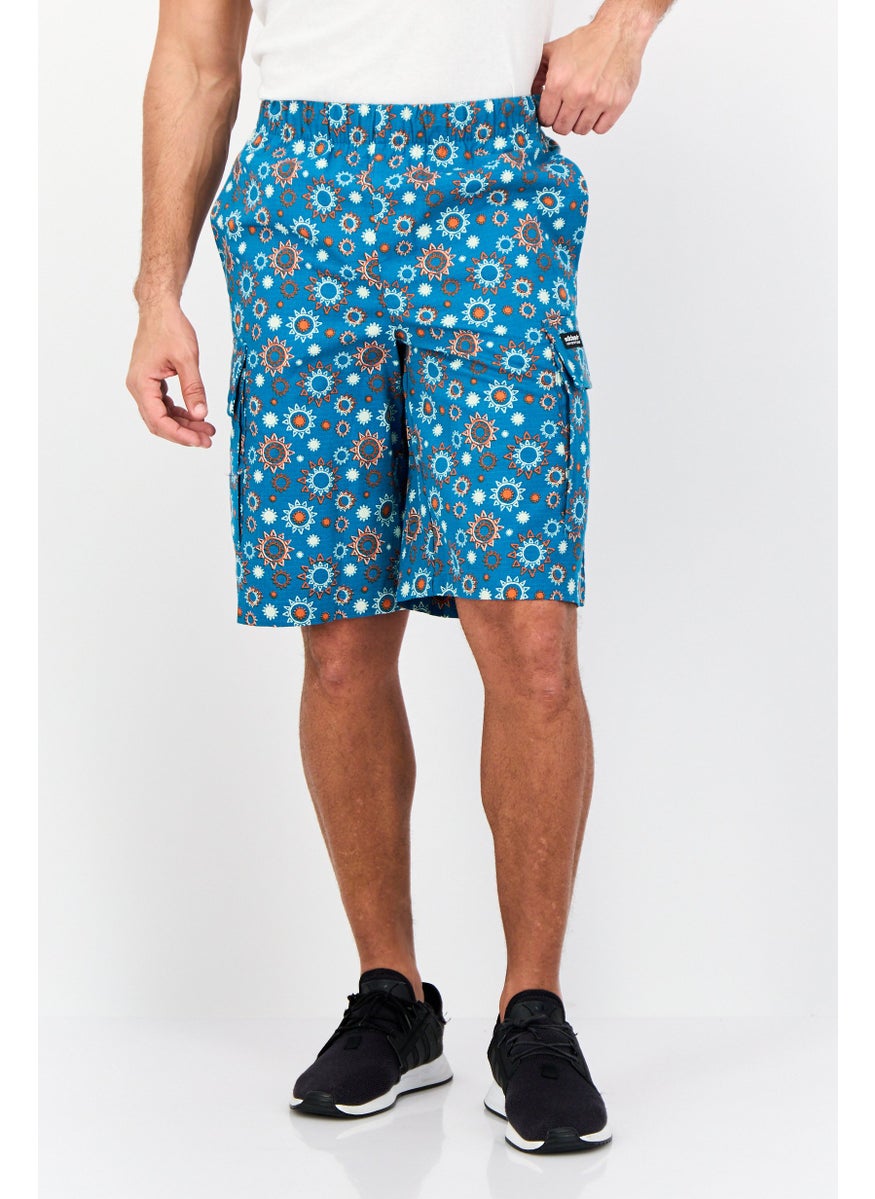 adidas Originals Men Sportswear Fit Allover Print Outdoor Shorts, Multicolor  - Image 1