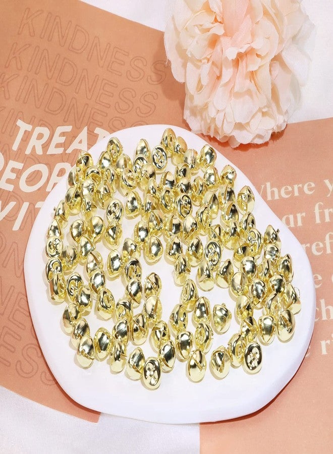 Shapenty 10mm Small Metal Jingle Bells Craft Bells Bulk for Christmas Ornaments Wreath Party Favor Holiday Home Wedding Decoration Earring Bracelet Jewelry Making Craft Projects, 200PCS (Gold) - Image 4