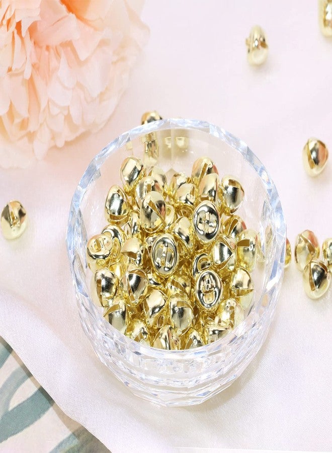 Shapenty 10mm Small Metal Jingle Bells Craft Bells Bulk for Christmas Ornaments Wreath Party Favor Holiday Home Wedding Decoration Earring Bracelet Jewelry Making Craft Projects, 200PCS (Gold) - Image 5