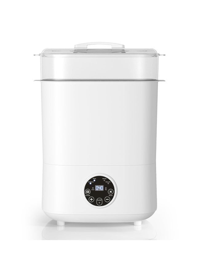 موميلو معقم ومجفف زجاجات الأطفال 5 في 1 بسعة كبيرة، جهاز تعقيم وتجفيف كهربائي بطبقتين لزجاجات الأطفال، اللهايات وأجزاء مضخة الحليب - Image 1