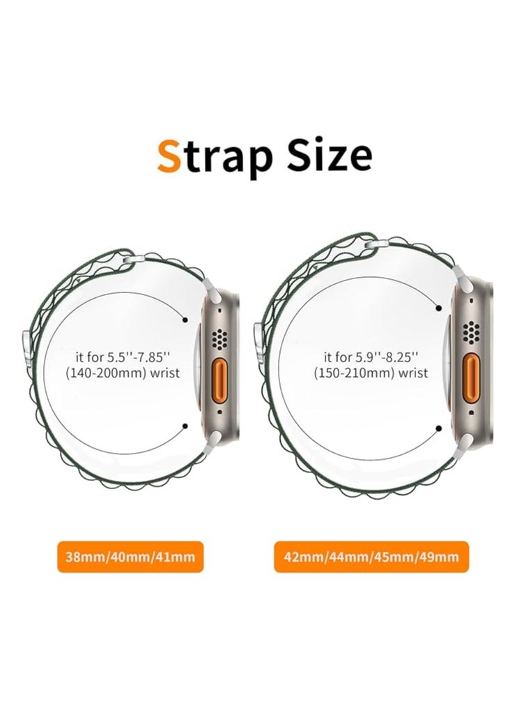 FARROBIZZ - Alpine Loop Sport Band Compatible With Apple Watch Band 49mm 45mm 44mm 42mm, Breathable Nylon Strap Adjustable with G-Hook Strap for Watch Ultra/Ultra 2 series 9 8 7 6 5 4 3 2 1 SE - Image 1