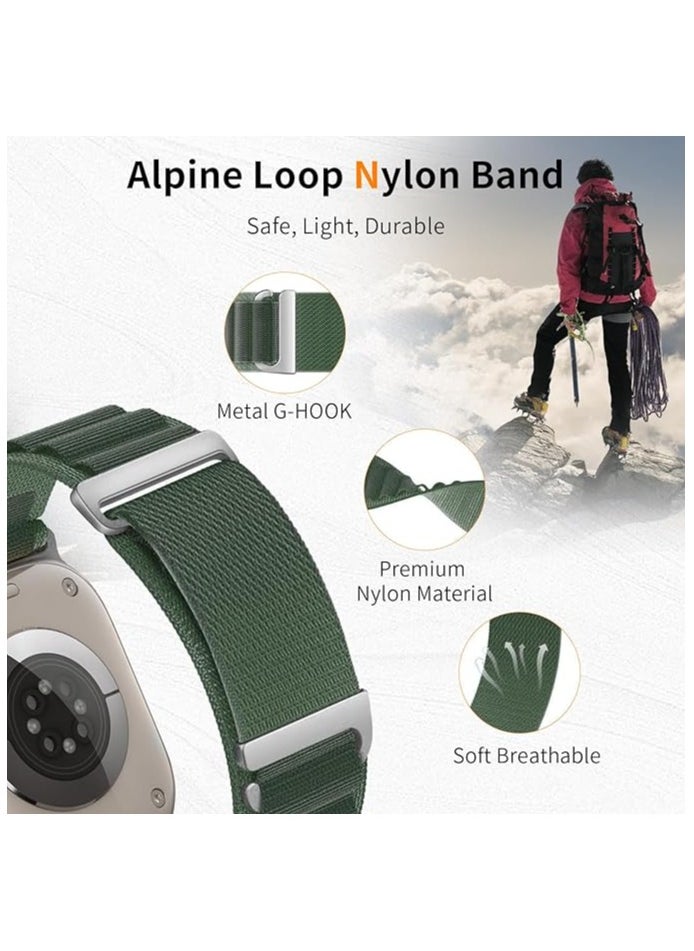 FARROBIZZ - Alpine Loop Sport Band Compatible With Apple Watch Band 49mm 45mm 44mm 42mm, Breathable Nylon Strap Adjustable with G-Hook Strap for Watch Ultra/Ultra 2 series 9 8 7 6 5 4 3 2 1 SE - Image 1