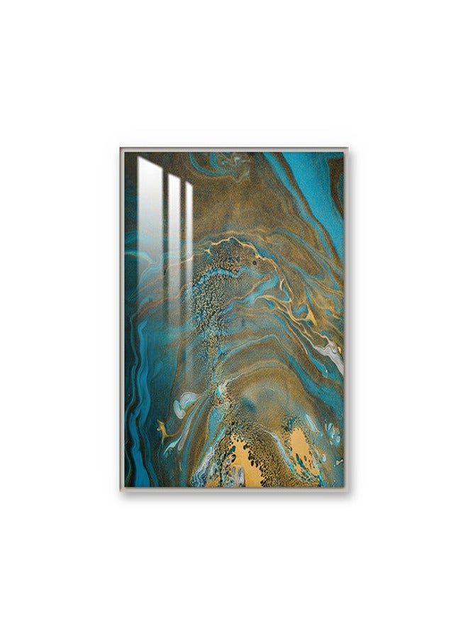 Marktna Decorative Wall Art Painting 120X80Cm With An Abstract Design Silver Frame And A Transparent Acrylic Layer 0.5Kg  - Image 2