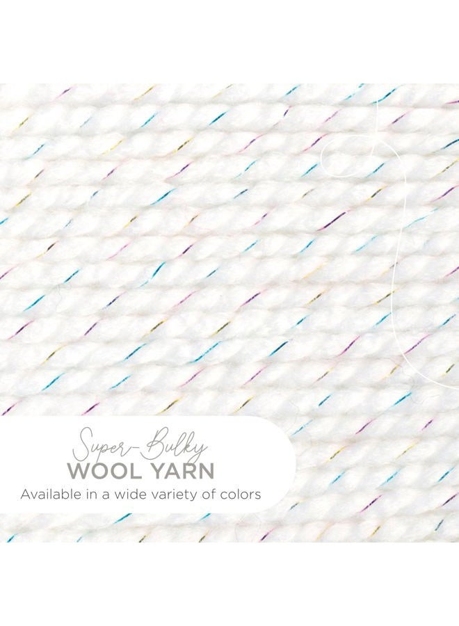 Lion Brand Yarn Wool-Ease Thick & Quick Yarn, Soft and Bulky Yarn for Knitting, Crocheting, and Crafting, 1 Skein, Celebration - Image 2